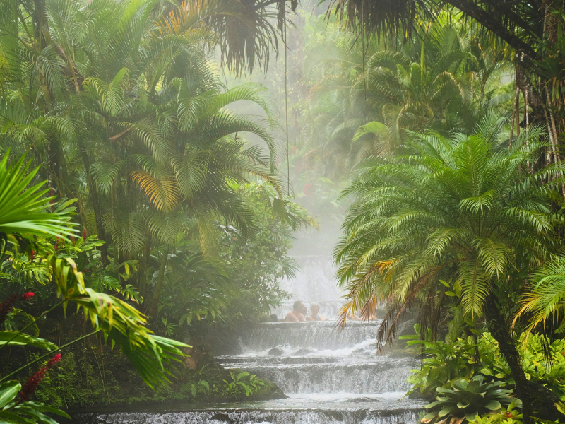 costa rica area guide hot springs surrounded by rainforest