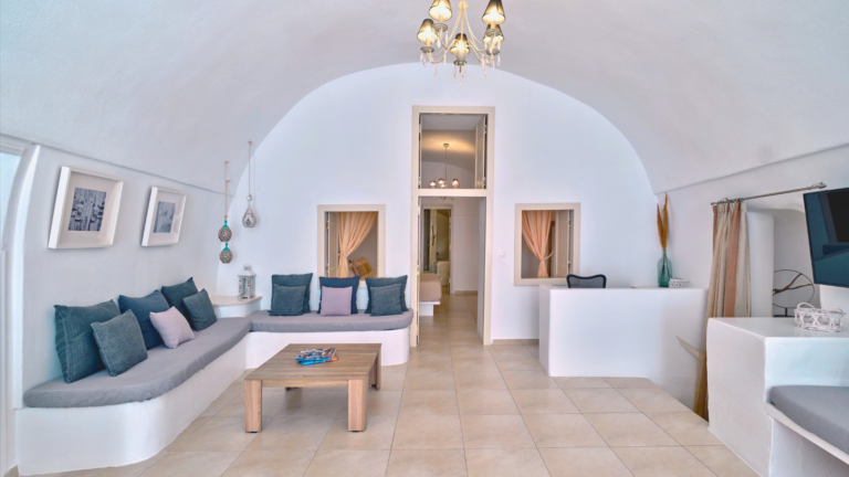 Firostefani Santorini Caldera Villa View lounge